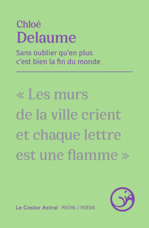																Chloé Delaume, Sans oublier qu’en plus c’est bien la fin du monde